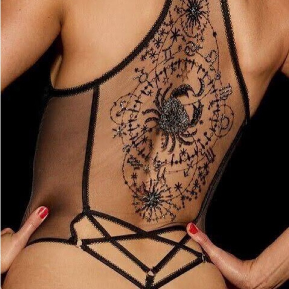 Honey Birdette Cancer Zodiac Bodysuit size XL